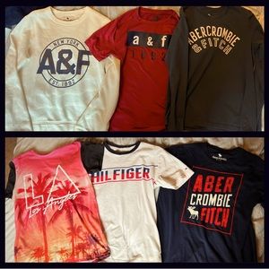 Boys Abercrombie bundle 13-14 years tops